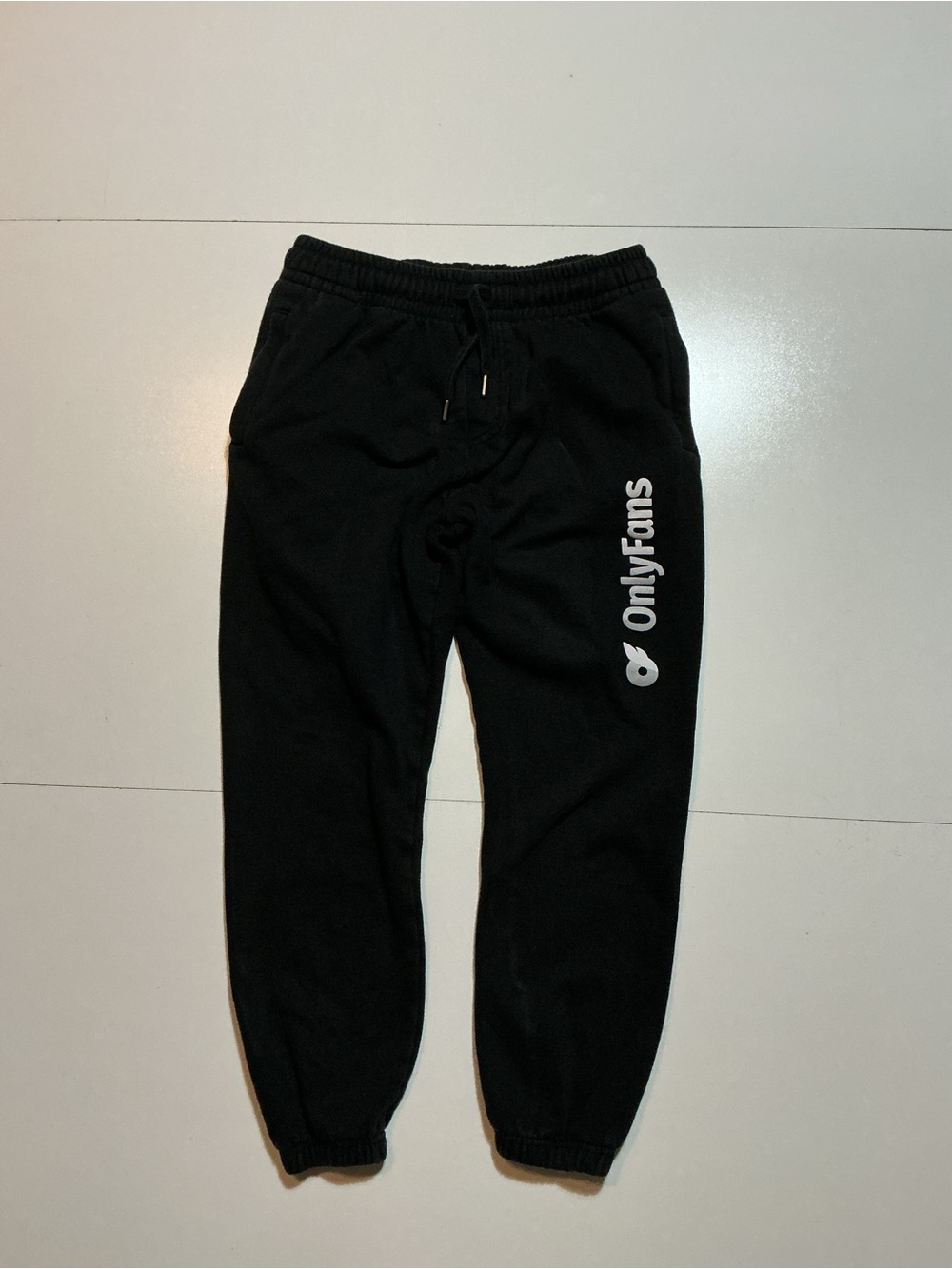 Only Fans Black Graphic Logo Heavyweight Fleece Drawstring Jogger Sweatpants